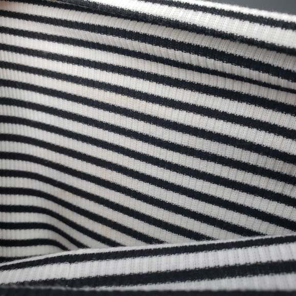 Loft Striking Black & White Stripe Turtle Neck Dress - Picture 7 of 9
